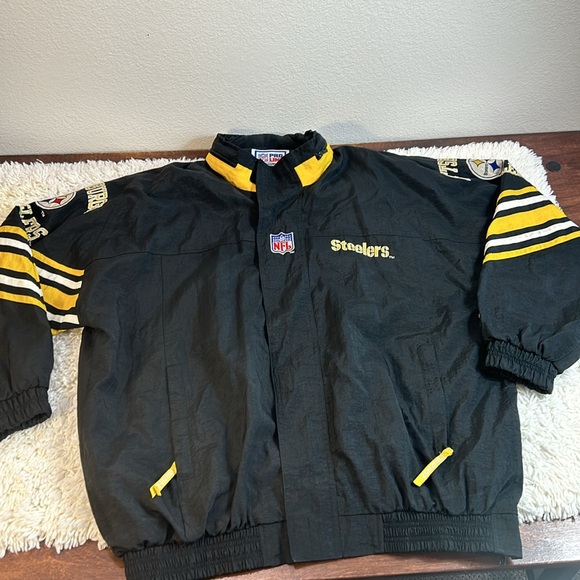Vintage Pittsburgh Steelers Starter Pro Line Puffer Jacket Size XXL Black NFL - Picture 9 of 13